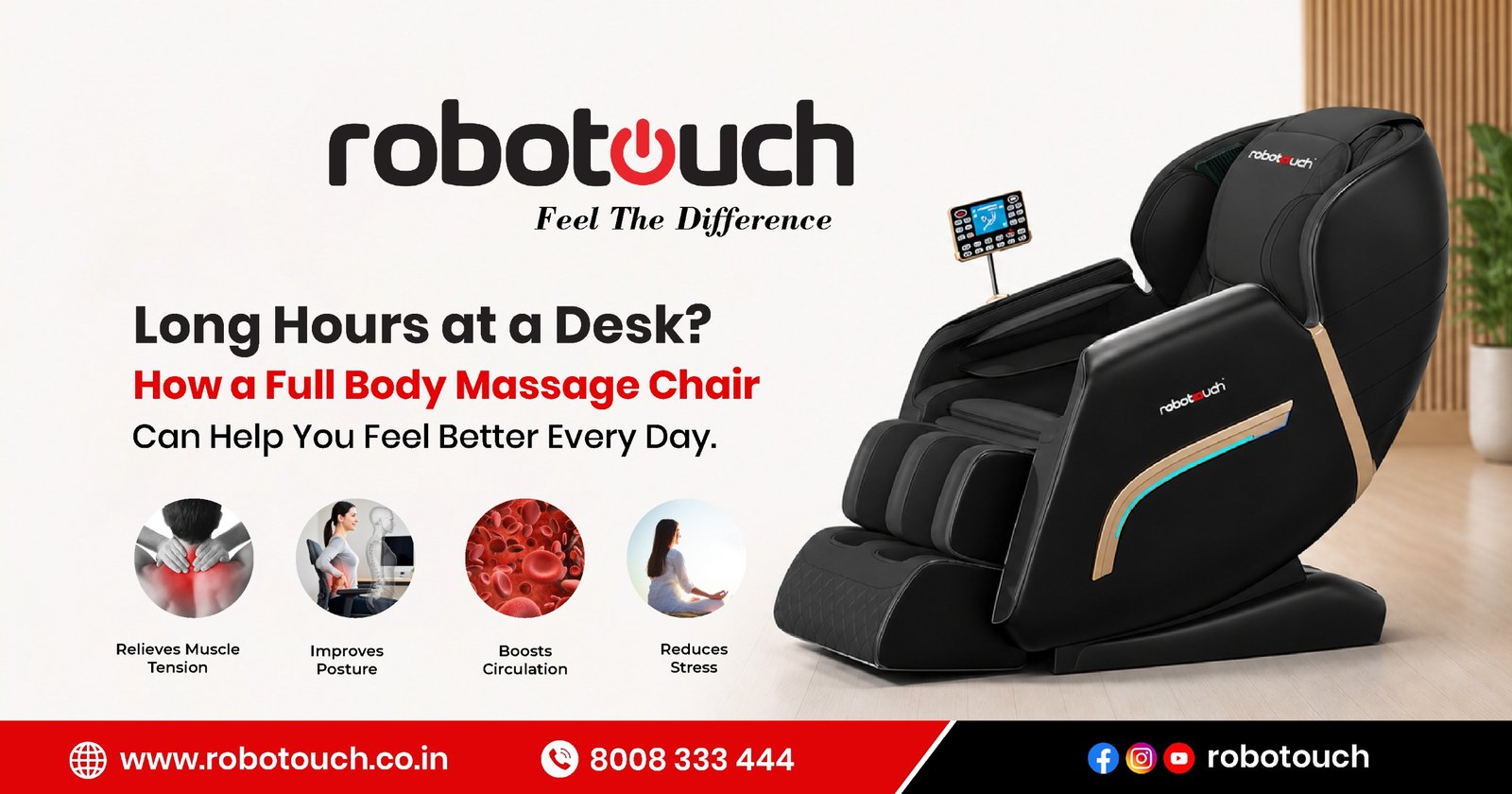 Long Hours at a Desk? How a Full Body Massage Chair Can Help You Feel Better Every Day
