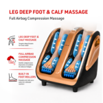 OrthoLax Foot & Calf Massager with heat, air compression and rollers relieves foot pain